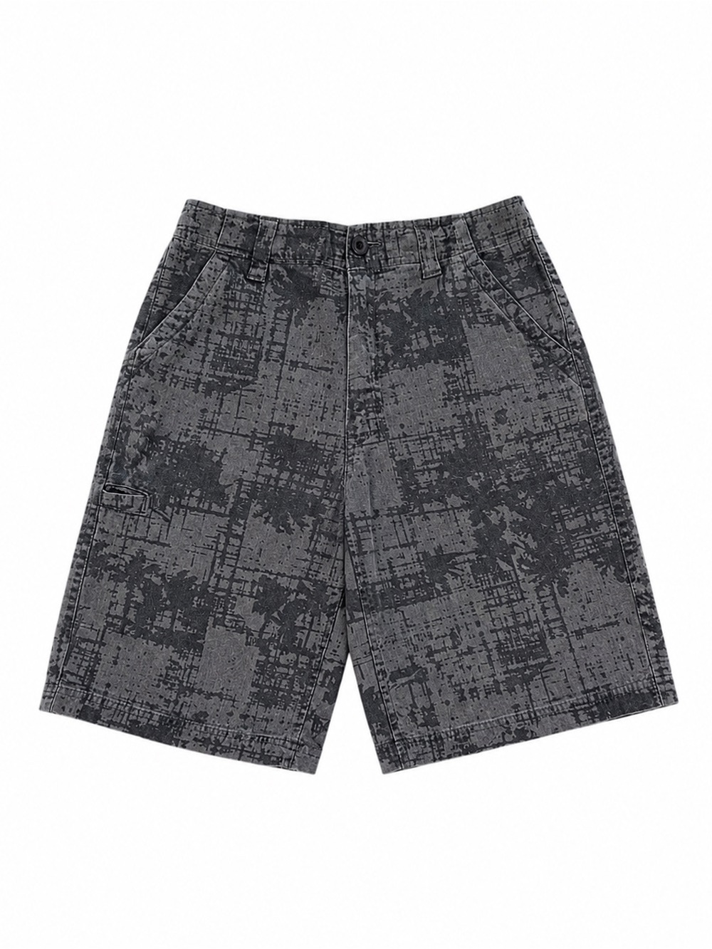 BOYS SIZE 14 FIRST WAVE SURF SKATE CASUAL SHORTS GRAY TROPICAL PRINT